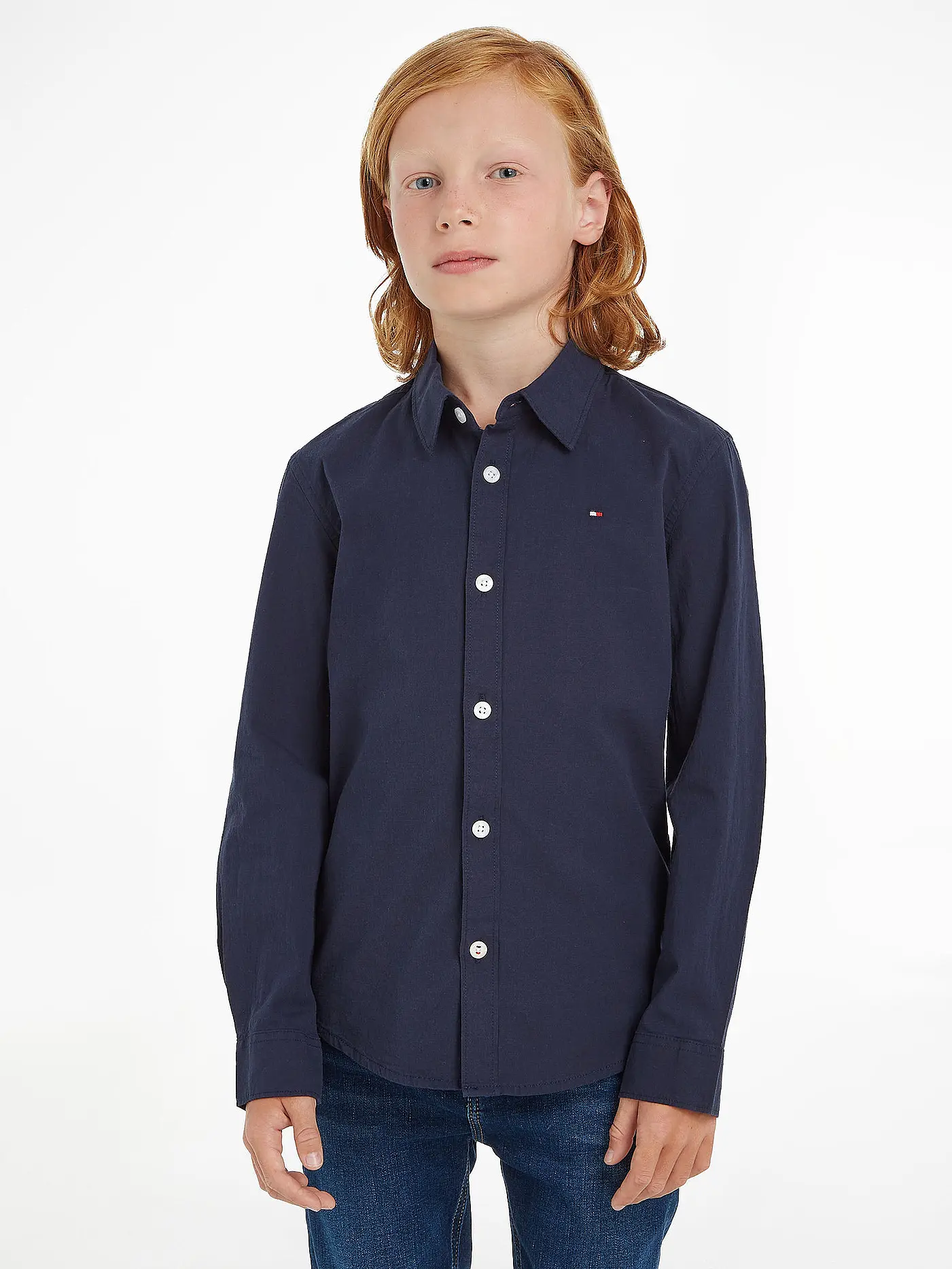 TOMMY HILFIGER | Jungen Hemd Slim Fit | blau